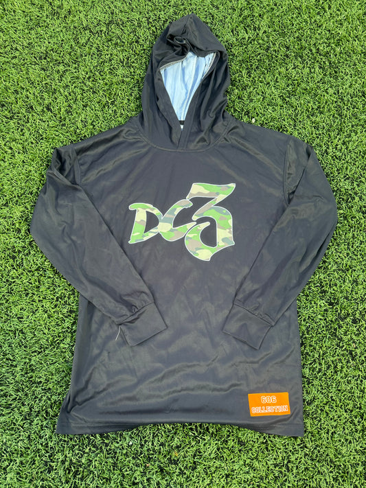 DC3 black camo hoodie