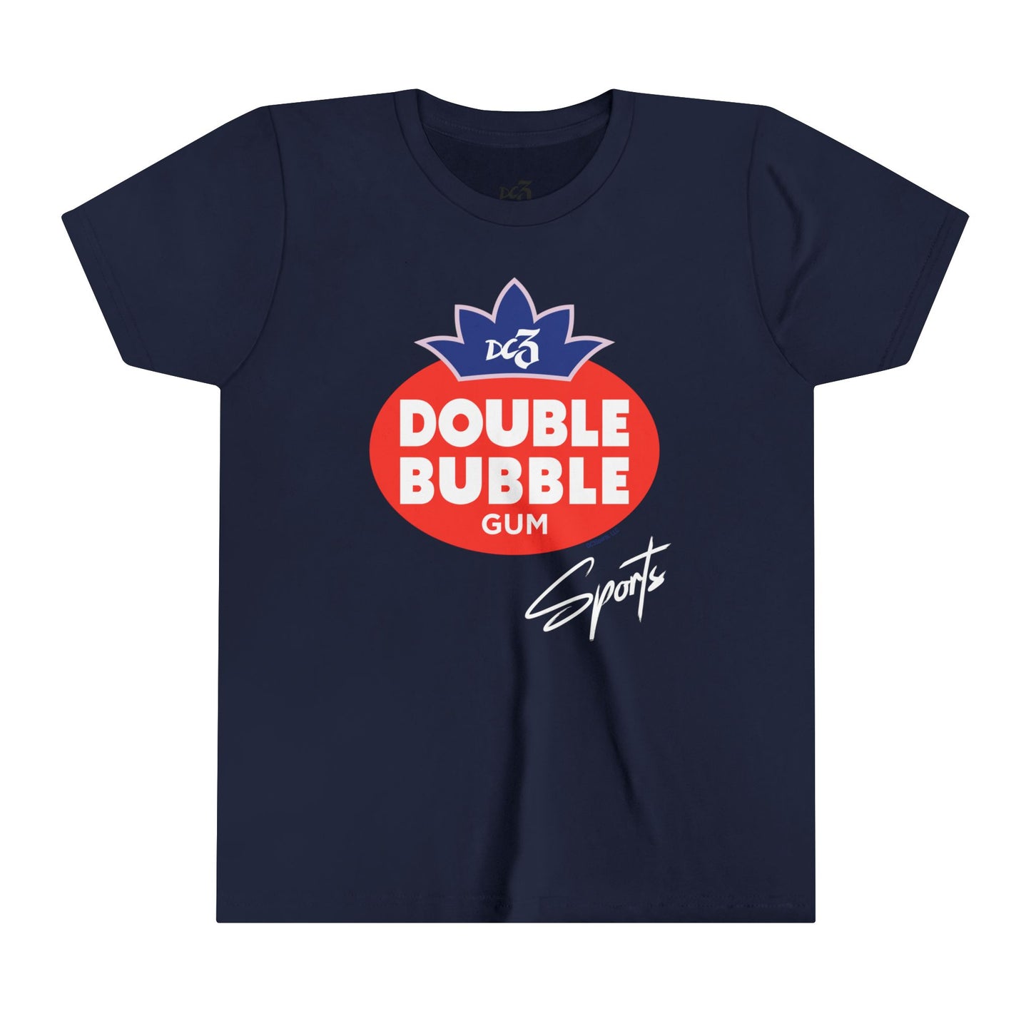 Youth Double Bubble Gum Short Sleeve Tee - Classic Sports Vibe